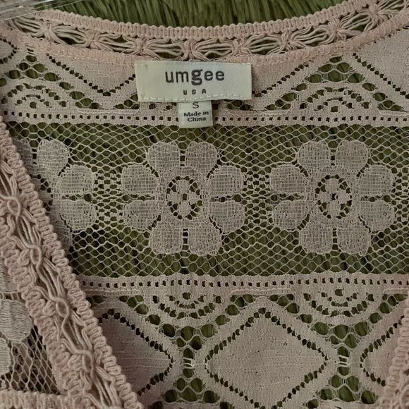 Sz SM Umgee Pink‎ Lace Dress - Picture 2 of 5